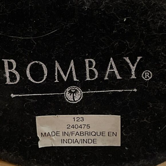 Bombay Brass Tree Frog on Black Rock Sculpture Home Office Free Standing - Picture 2 of 12